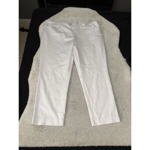 New Croft & Barrow White Effortless Pull On Pants Plus Size 24W Regular